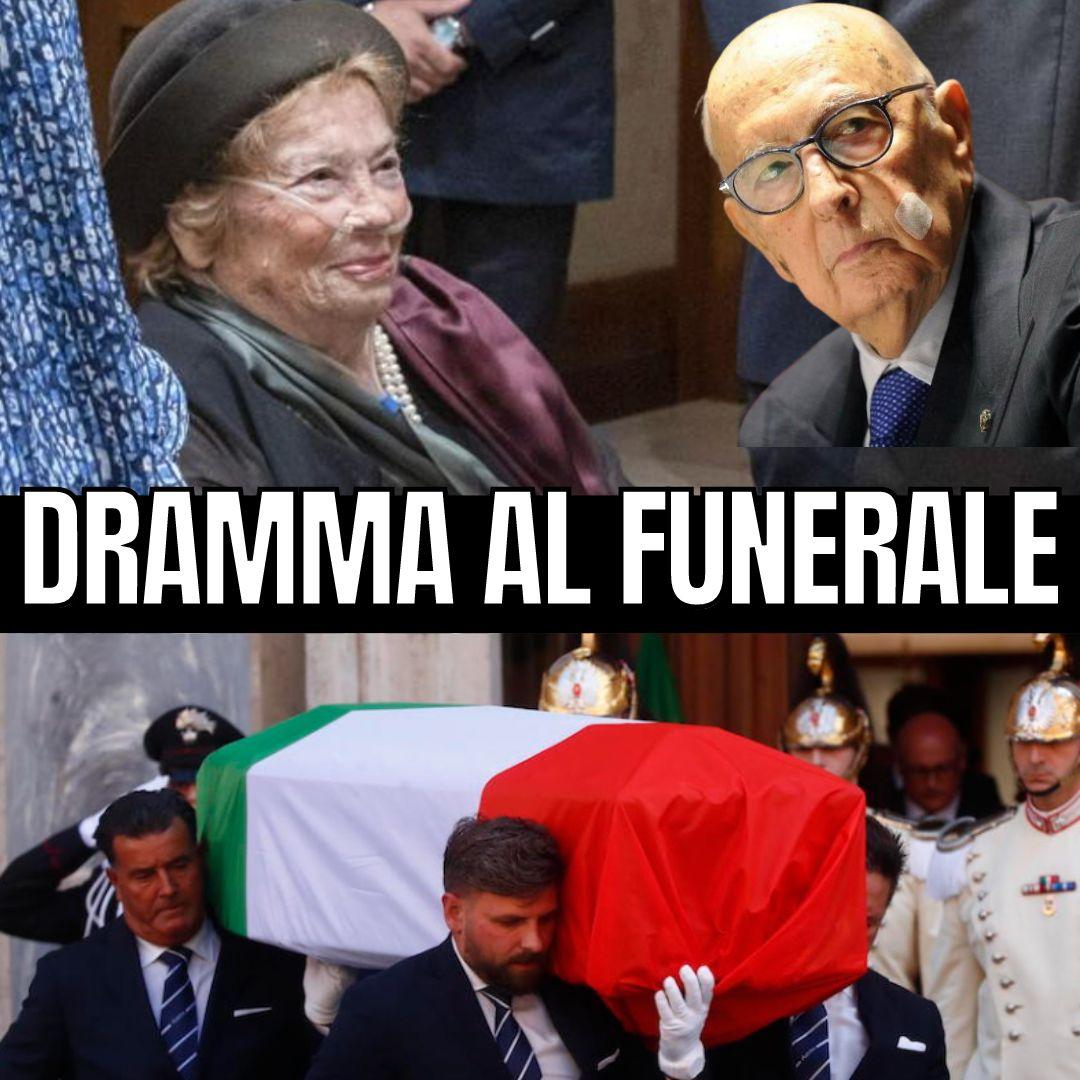 Clio Napolitano, dramma al funerale cos’è successo Bazzing